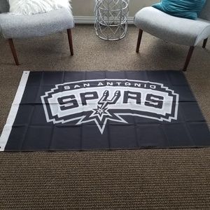 San Antonio Spurs Flag Banner New 3x5 Ft Mancave Tailgate‎ Game Day Office